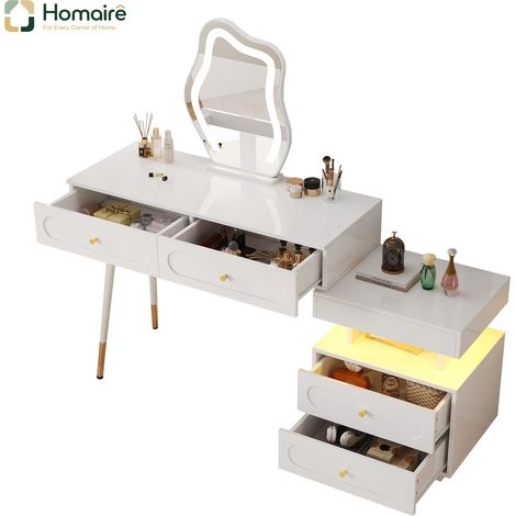 Flur- Garderobenschrank weiß aus Polyester 140 x 40 x 130 cm HOMAIRE (1/5)