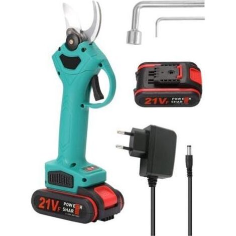 Sécateur électrique 21V – Coupe branches jusqu'à 30 mm – Batterie lithium 2000 mAh – Moteur à faible bruit et haute efficacité (1/5)