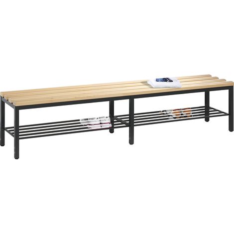 C+P, Banc de vestiaire BASIC, lattes en bois de hêtre,