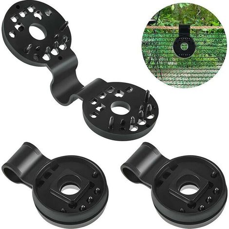Lot de 100 clips de fixation pour brise-vue – Polyéthylène PE noir anti-UV – Dimensions 4 cm – Installation sécurisée sur tous types de tissus - 100pcs (1/5)