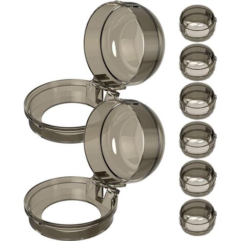 Knaufabdeckungen – 8er-Pack – Polycarbonat – Kindersicher – Für Gasherd und Backofen – Transparent (1/5)