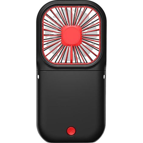 Personal Fan, USB Rechargeable Mini Neck Fan - Black (1/5)