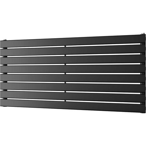 Typhoon Axis - Black Horizontal Radiator H544mm x W1200mm Single Panel (1/3)