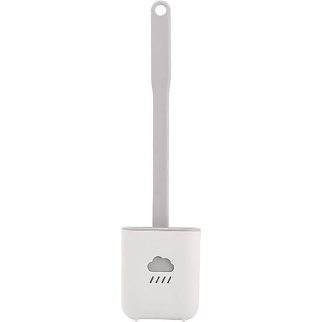 Brosse WCPlate De Toilettes En AntibactéRienne Kit Wc Et SupportSéChage Rapide SiliconeSuspendu BrosseA03 Silicone (1/5)