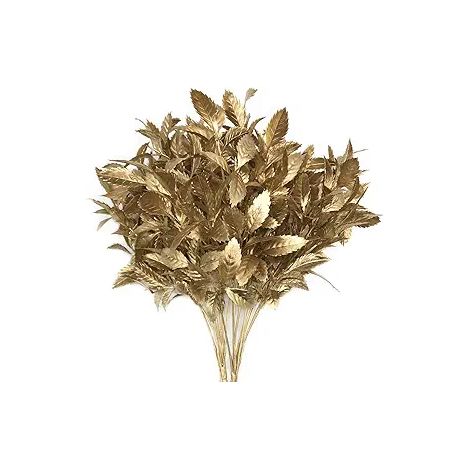 BEBUSINGOTO Plantas artificiales para decoración navideña, césped de plástico, arbustos falsos, hojas de imitación para interior y exterior, jardín, maceta, relleno, fiesta, hotel, terraza, boda, deco (1/5)