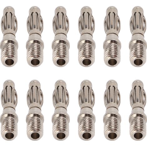 100PCS Connecteurs Banane Mâle 4mm M5 en Cuivre Pur pour Câblage Électrique et Tests (1/5)