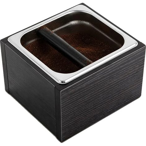Contenitore per caffè, capacità 50,72 oz, acciaio inossidabile, design insonorizzato, barra battente rimovibile, manutenzione igienica (1/5)