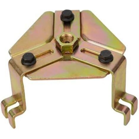 Verstellbarer 3-Backen-Kraftstoffpumpendeckel-Entfernungsschlüssel aus Aluminiumlegierung für Kfz-Kraftstofftankdeckel, 140-180 mm Reichweite, rutschfeste gebogene Basis, kompatibel mit - (1/5)