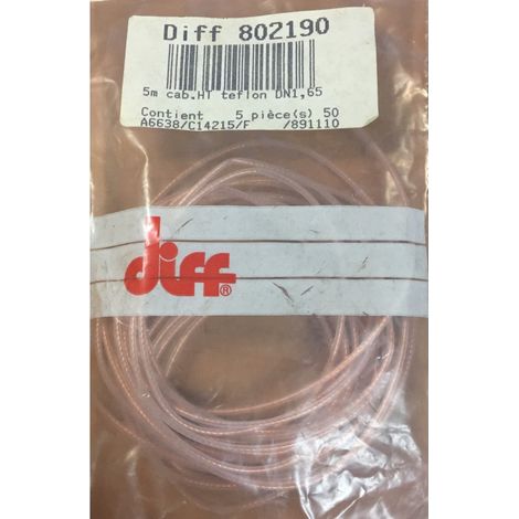 Diff 802190 - 5 meter of HT Teflon Cable DN1.65