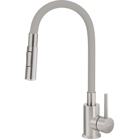 Neo Deante robinet flexible gris acier inoxydable (1/4)