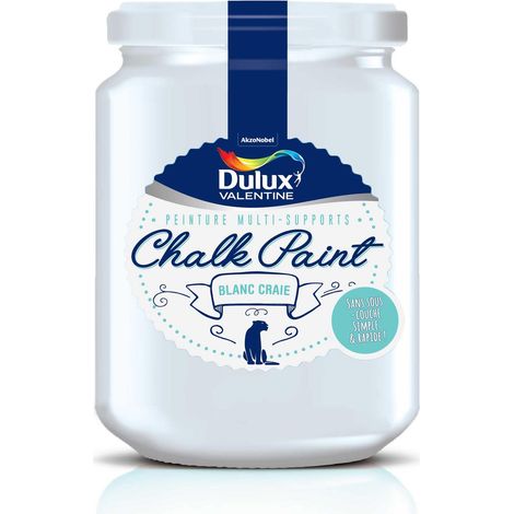 Peinture De Rénovation Chalk Paint Ultra Mat Blanc Craie 0,4 L - Dulux Valentine