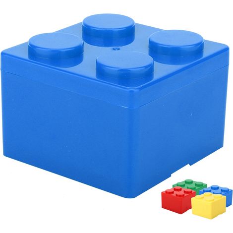 Boîte De Rangement Cosmétiques - Blocs De Construction DIY - Organisateur De Bureau Bleu - 1 Pièce (1/5)