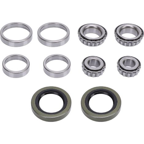 Acouto Kit de Roulement de Moyeu de Roue de Remorque Résistant à l'usure pour Essieux de 1-1/4 3/4 Moyeu de Roue de Remorque avec 2 Jeux de Roulements LM11949 LM11910, LM67048 LM67010.
