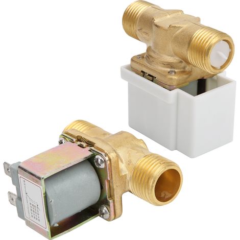 Électrovanne de remplacement entièrement métallique pour machine à laver avec filtre amovible pour chauffe-eau (1/5)