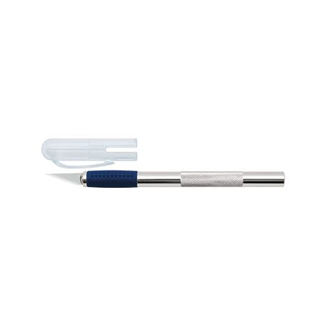 ® Skalpell 20mm Metall silber/blau (1/2)
