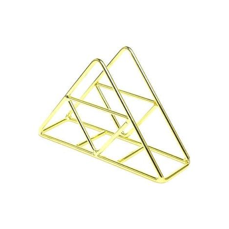 royaluxe - Porte-serviettes triangulaire, comptoir de cuisine/table à manger/porte-serviettes de table de pique-nique, doré (1/5)