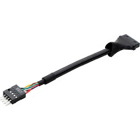 Câble d'extension adaptateur USB 2.0 vers 3.0 (9 broches mâles et 20 broches femelles) - USB 2.0 vers 3.0 (9 broches mâles et 20 broches femelles) (1/4)