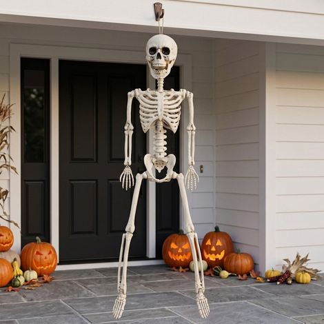Hanging Posable Halloween Skeleton (1/2)