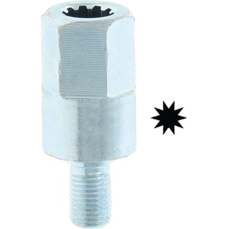 Freischneider-Schaftadapter M6 x Stern 10