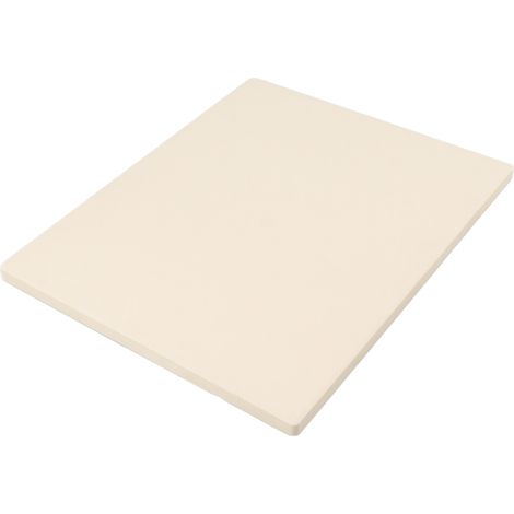 Pierre à pizza rectangulaire 30 x 38 cm, répartition uniforme de la chaleur, facile à nettoyer, en cordiérite, pour four et grill. (1/5)