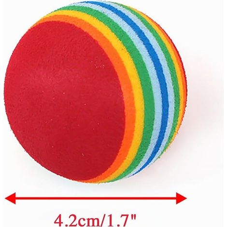 Cat Toy Ball Ball Kitten Activity Chase Play Mix Color (1/4)