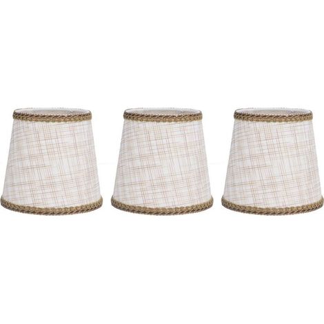Petits abat-jour fabriqués à la main, 3 pièces, exquis, doux, léger, anti-poussière, haute luminosité, abat-jour de Table (1/5)