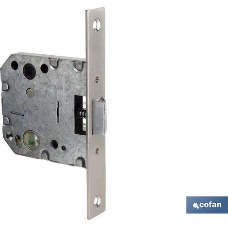 Picaporte De Embutir Cuadrado De Níquel D47 E50 (Puertas De Madera)