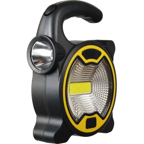 Yellow Portable Outdoor Spotlight, Emergency Lamp, Tent Lamp, Spotlight for Car Repair, Camping, Tra (1/5)