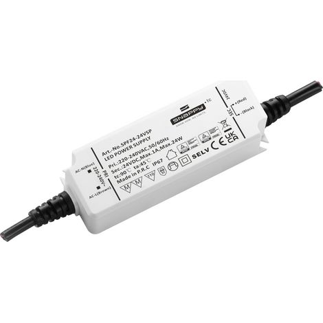 Dehner Elektronik SPF 24-12VSP LED-Trafo, LED-Treiber Konstantspannung 24 W 2 A 12 V Möbelzulassung