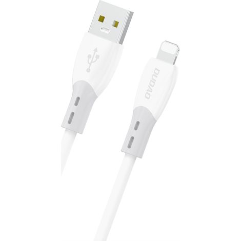 Silikonummanteltes USB-A-Kabel – iPhone Lightning L25SL 30W 1 m – Weiß (1/5)