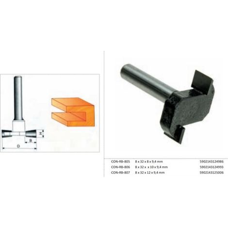 Fresadora Condor 32x10mm, para Madera, con Eje de 8mm, ideal para crear ranuras en madera, alta durabilidad, precisión y rendimiento profesional en carpintería.