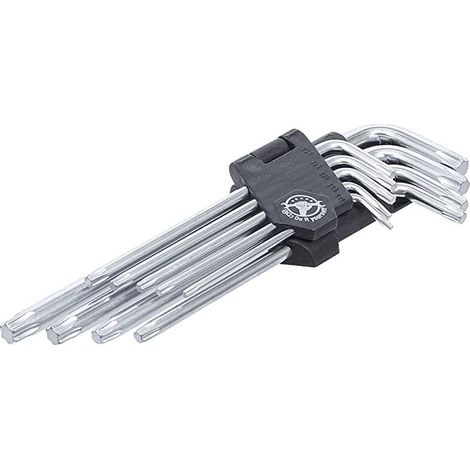 Jeu 9 cles males bgs diy profil torx de t 10, 15, 20, 25, 27, 30, 40, 45, 50 (1/3)