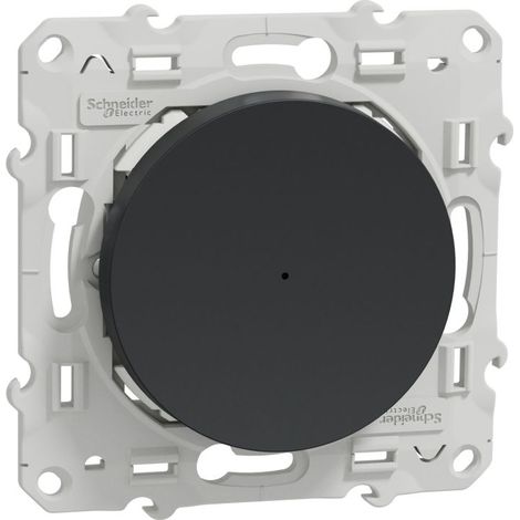 Wiser Odace - variateur poussoir - 2 fils - zigbee - anthracite (S540522W) (1/4)