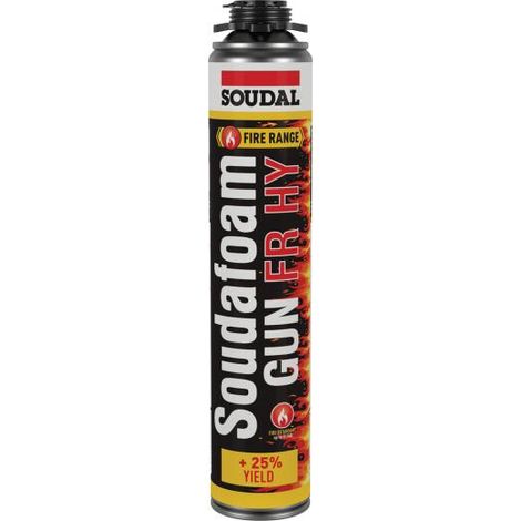 Mousse PU Soudafoam FR HY Gun rose 750ml - SOUDAL - 146750 (1/5)