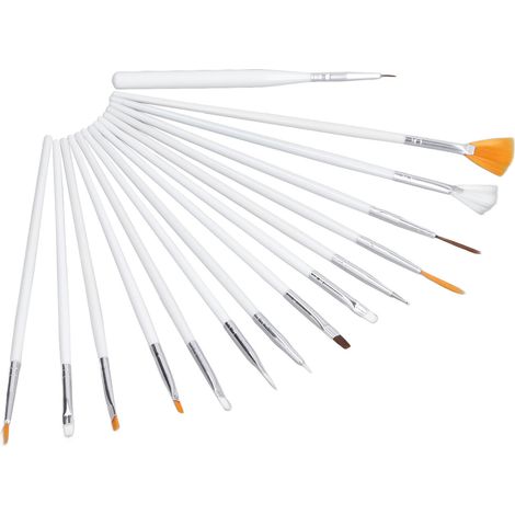 Ensemble de 15 Pinceaux à Pâtisserie Poils Doux Manches Confortables Nettoyage Facile Outils DIY Sucre et Fondant (1/5)