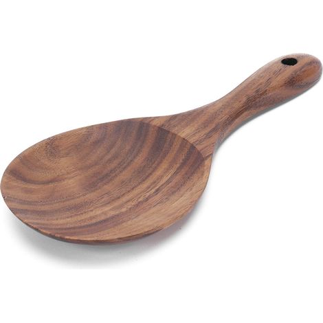 Cuillèe à iz en bois antiadhésive Pagaie de iz suspendue ésistante à la chaleu (220 °C) Ustensile de cuisine duable (1/3)