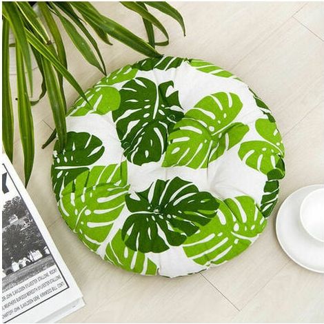 Coussins de chaise ronds 40x40cm, lot de 4, CHOYCLIT - Housses de siège pour terrasse, jardin et intérieur, décoration de mobilier d'extérieur, coussins confortables (Ronde, C) (1/5)