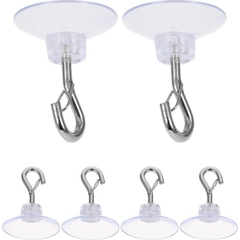 6 pièces Ganchos de Succión para Puertas Cristal Ventosa (1/5)