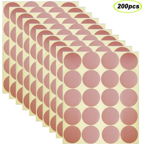 200 pastilles autocollantes murales points ronds repositionnables décoration DIY (1/5)