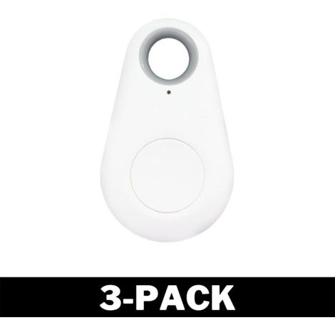 Mini traceur GPS pour chiens/chats/clés, blanc, lot de 3. (1/4)