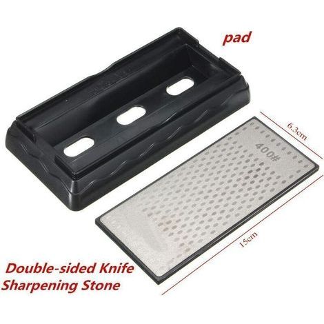 Whetstone double-sided diamond sharpening plate, 400/1000 grit knife sharpening stone, 150-63mm honeycomb outer surface kitchen grinding tool, (1/4)