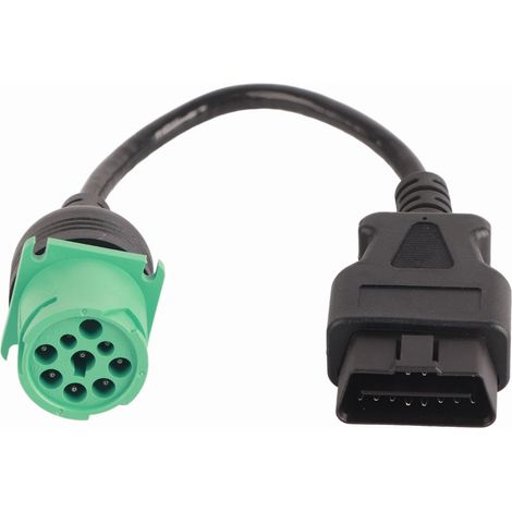 Adaptateur de Diagnostic OBD2 9 à 16 Broches pour Moteurs Diesel Cummins (1/5)