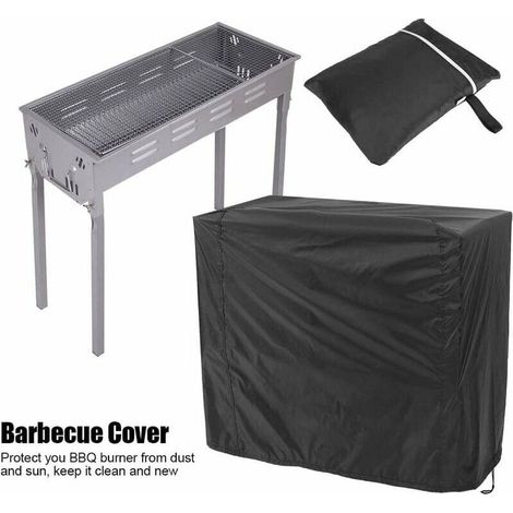 Grillabdeckung, UV-/wasser-/feuchtigkeitsbeständig, UV-Schutz, staubdicht, wasserabweisend, winddicht für Grill im Freien, Garten, Terrassengrill, 80x66x100cm (Schwarz) (1/5)