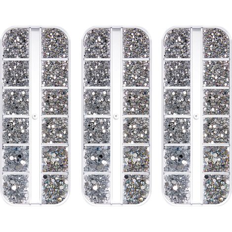 Rhinestones À Ongles - Cristaux Plats Sans Colle - Pour Manucure Et DIY Créatif - Lot De 1000 Pièces (1/5)