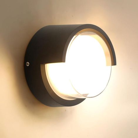 Moderne LED-Außenwandleuchte, 12 W, Schutzart IP65 (wasserdicht), geeignet für Innenhöfe, Gärten, Terrassen, Mauern, Gehwege, Patios, Villenkorridore usw., warmweißes Licht.