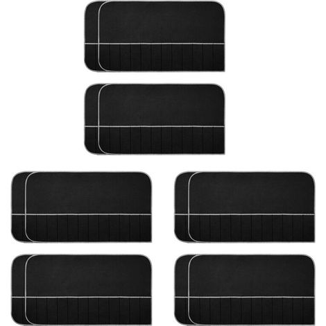 Juego de 12 bolsas de almacenamiento plateadas, hechas de fieltro, para guardar dinero, para guardar cubiertos, anti-deslustre.
