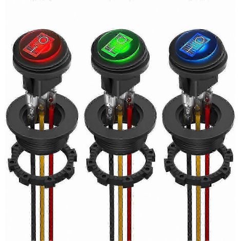 Interrupteur à bascule étanche avec voyant LED 12 V 20 A pour usage marin (1/5)