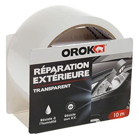 OROK - RUBAN ADHÉSIF POUR PANSEMENT, RUBAN ADHÉSIF INDUSTRIEL - RUBAN ADHÉSIF DE RÉPARATION SPÉCIAL EXTÉRIEUR - 10M X 48MM - RÉS