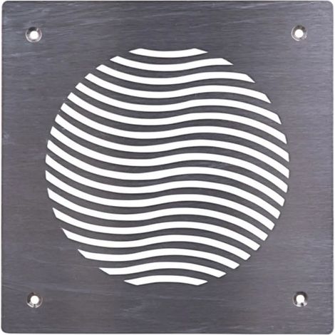 Pluggit Deflector de aire de admisión de acero inoxidable, Diseño Wave, PL132