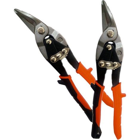 TrAdE Shop Traesio - Forbice Forbici Stagno Cesoia Per Lamiera Taglio Sinistrorso 50 Mm 25 Cm 250 Mm 10" -